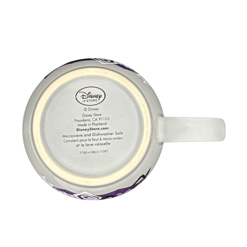 Nightmare Before Christmas Jack Skellington mug underside showing Disney Store stamp microwave and dishwasher safe
