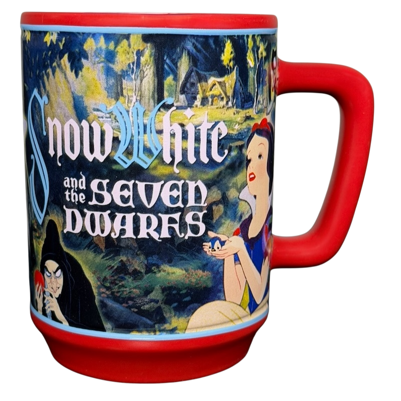 Snow White and the Seven Dwarfs Mug Disney Store featuring Snow White and the Evil Queen design