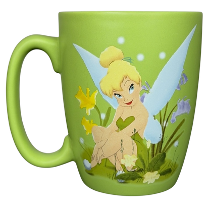 Tinker Bell Floral Collectible Mug Disney Store featuring Tinker Bell surrounded by colorful flowers