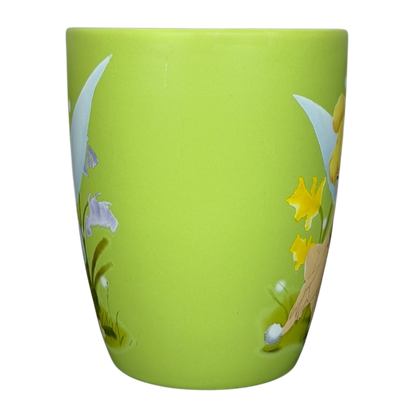 Tinker Bell Floral Collectible Mug Disney Store in vibrant green with floral designs