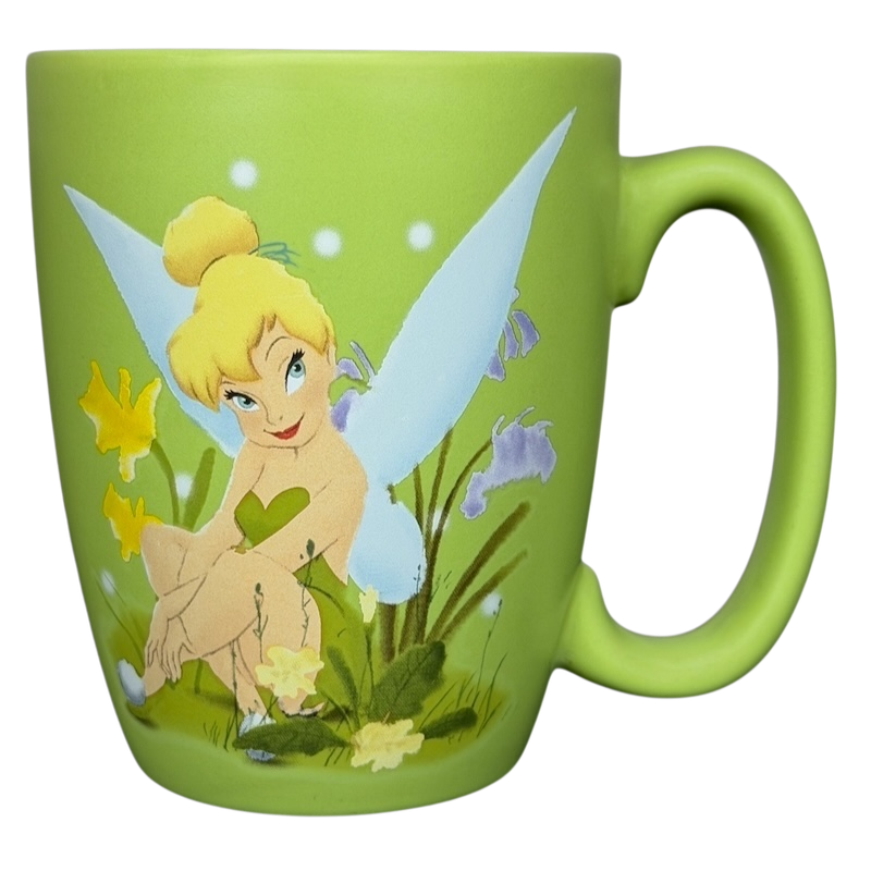Tinker Bell Floral Collectible Mug Disney Store featuring Tinker Bell surrounded by flowers