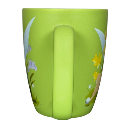 Tinker Bell Floral Collectible Mug Disney Store with vibrant green design and floral patterns