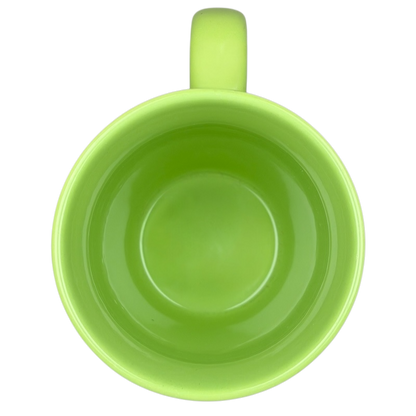 Tinker Bell Floral Collectible Mug Disney Store with a vibrant green interior for fans of Disney merchandise