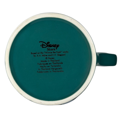 Bottom view of a Tigger comic strip mug Disney featuring details from the Disney Store