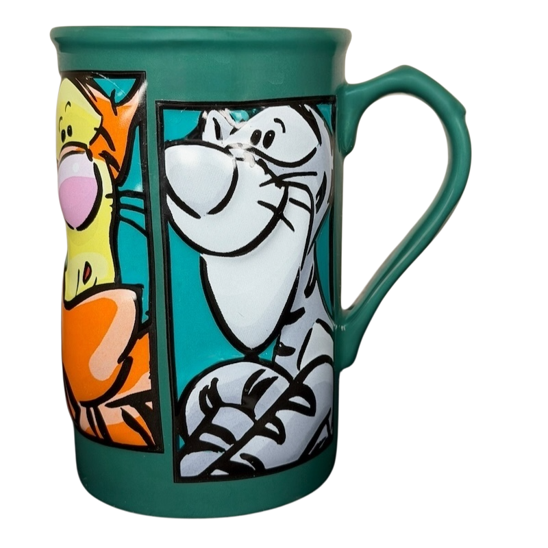 Tigger comic strip mug Disney featuring colorful characters from classic cartoons