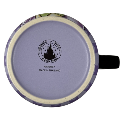 Bottom view of Tinker Bell Mornings Disney vintage mug showing Disney Parks Authentic Original stamp and Made in Thailand