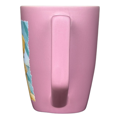 Tinker Bell pink Disney mug featuring a colorful design perfect for fans of the iconic character