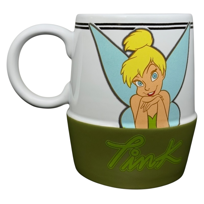 Tinker Bell Tink Two-Tone Mug Disney Store featuring colorful design and playful character illustration