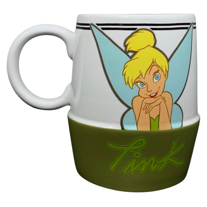 Tinker Bell Tink Two-Tone Mug Disney Store featuring colorful design and playful character illustration