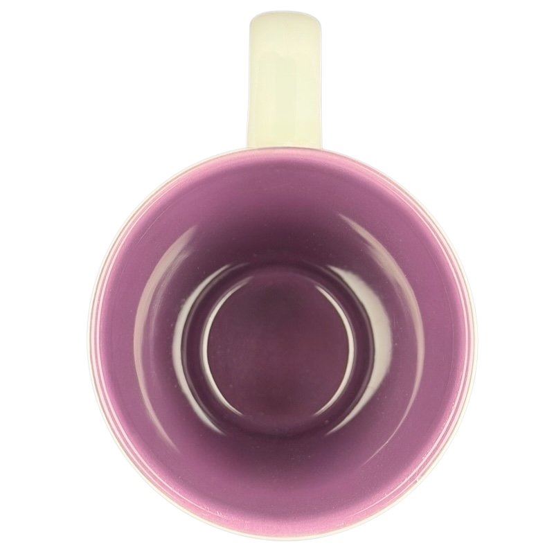 Inside view of Disney Villains Evil Queen collectible mug with a smooth purple finish