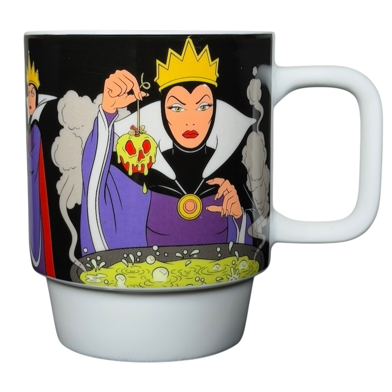 Disney Villains Evil Queen stackable mug featuring a colorful design with poison and magic elements