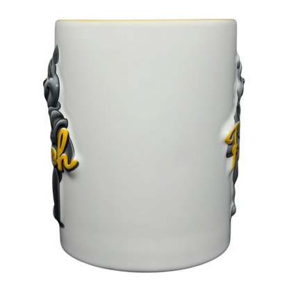 Winnie The Pooh Embossed Mug Disney with detailed character design and a smooth white finish