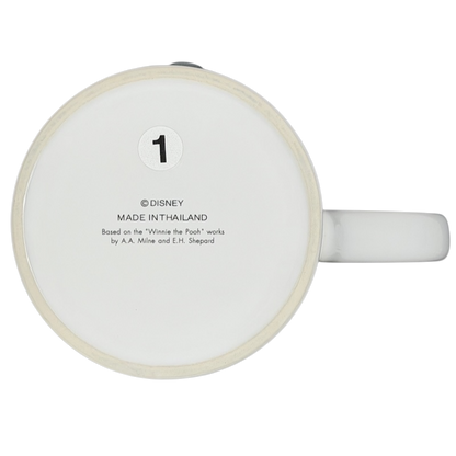 Bottom view of Winnie The Pooh Embossed Mug Disney showcasing its design and origin details