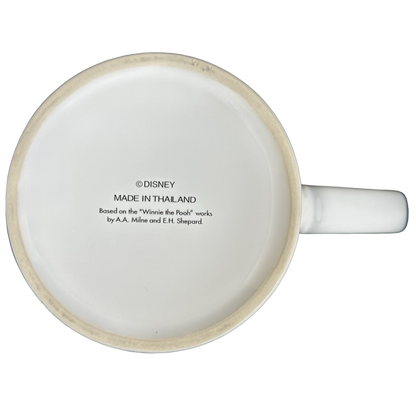Bottom view of a Winnie The Pooh Embossed Mug Disney with branded markings and made in Thailand indication