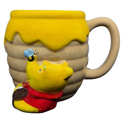 Disney Winnie the Pooh Hunny 3D mug featuring Pooh and a bee for adorable drinkware
