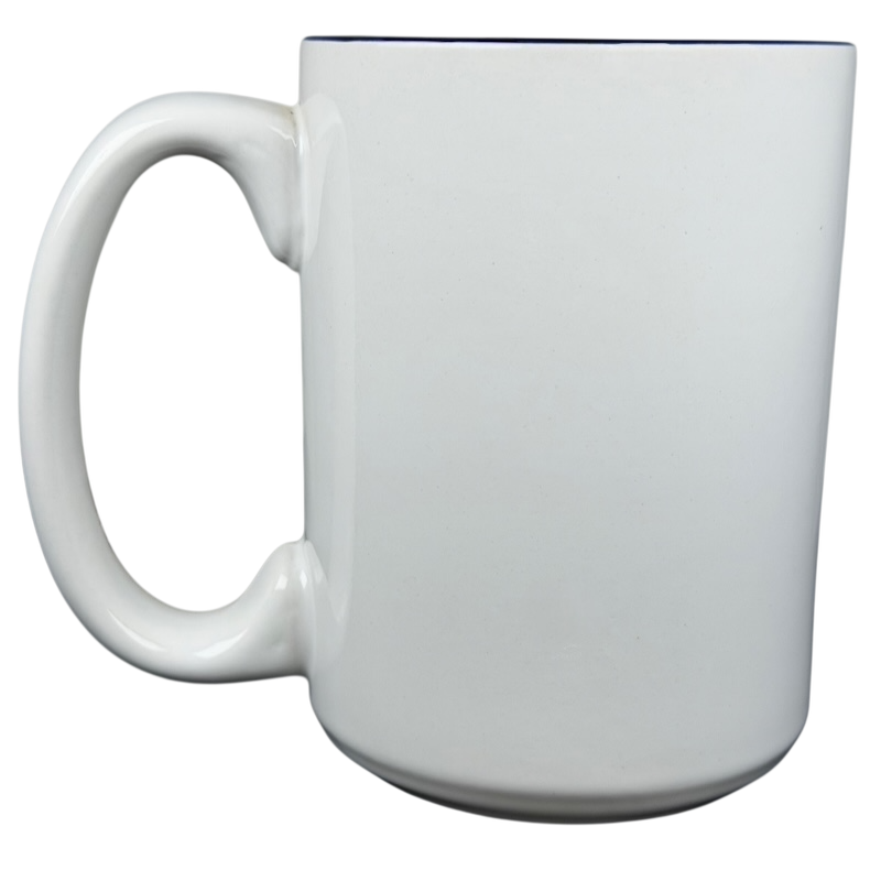 Plain white mug designed for the Disneyland Happiest Homecoming on Earth mug collection