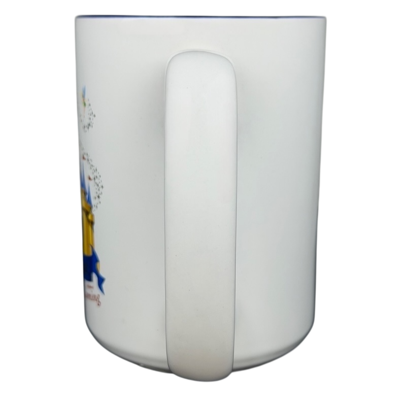 Disneyland Happiest Homecoming on Earth mug with colorful design and comfortable handle