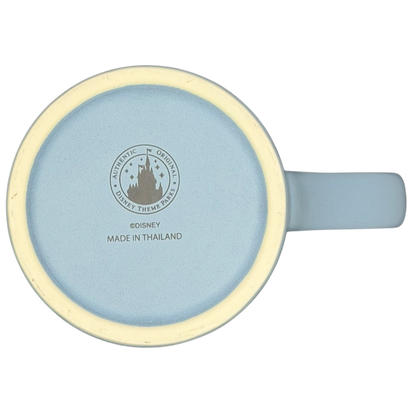 Bottom view of Disney Mickey Mouse 5 Poses Disneyland Mug showing branding and details