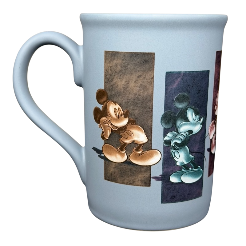 Disney Mickey Mouse 5 Poses Disneyland Mug featuring colorful character designs and a stylish handle