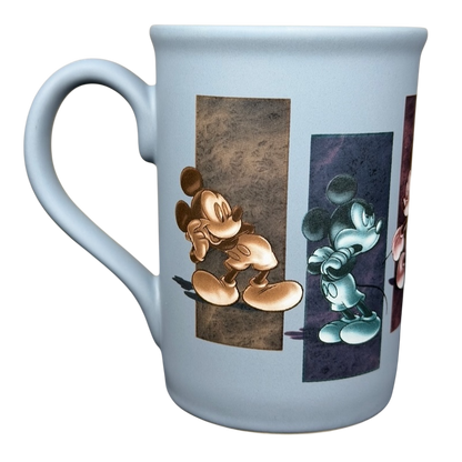 Disney Mickey Mouse 5 Poses Disneyland Mug featuring colorful character designs and a stylish handle