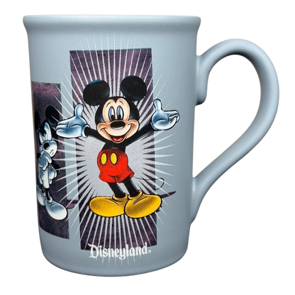Mickey Mouse 5 Poses Disneyland Mug featuring classic Mickey Mouse illustrations and vibrant colors