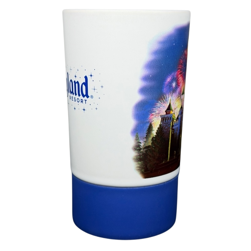 Disneyland Resort Sleeping Beauty Castle Fireworks Mug with vibrant fireworks design and colorful details