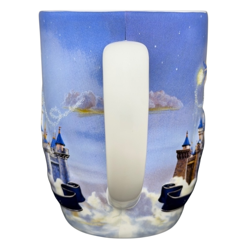 Disneyland Sleeping Beauty Castle mug featuring detailed artwork and vibrant colors depicting the iconic castle