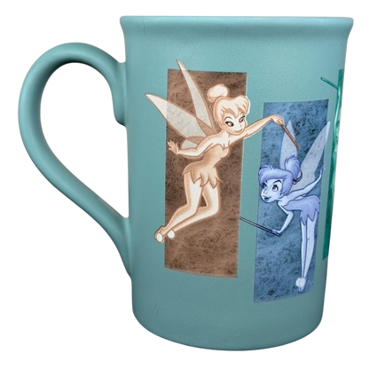Disney Tinker Bell Tink 5 Poses Disneyland Mug featuring colorful character designs