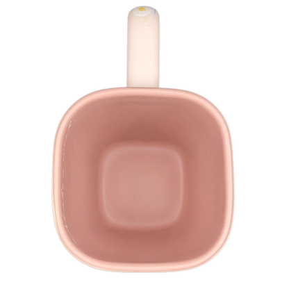Disneyland Winnie the Pooh Make A Wish vintage mug in soft pink color with rounded edges