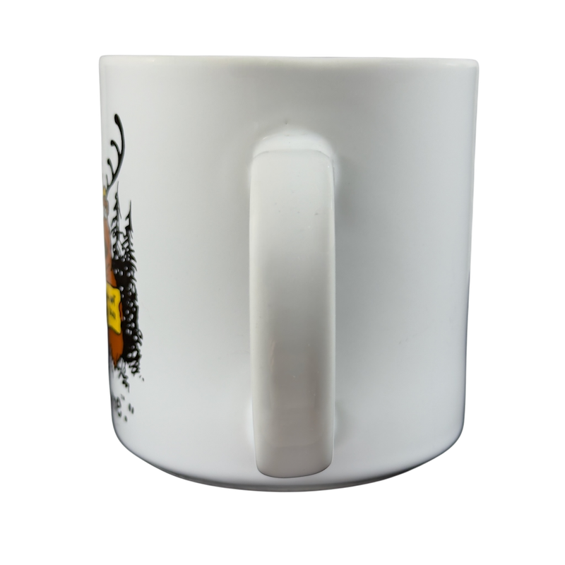 Brinker Ink do not feed the bears vintage mug featuring playful bear graphic on a white background