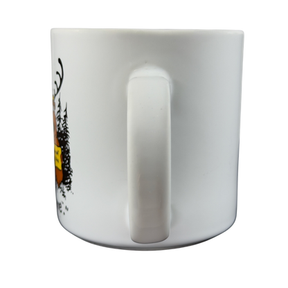 Brinker Ink do not feed the bears vintage mug featuring playful bear graphic on a white background