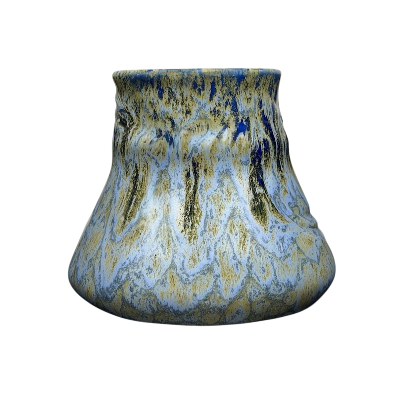 Doug Wylie Whale Tail Handle Mug with unique blue and gold marbled design for coffee lovers