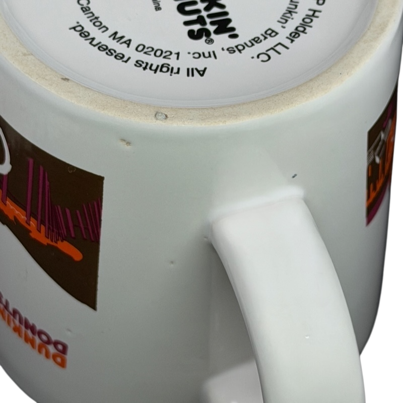 Dunkin' Donuts Cape Cod vintage Mug showcasing a classic design and logo on a white ceramic base