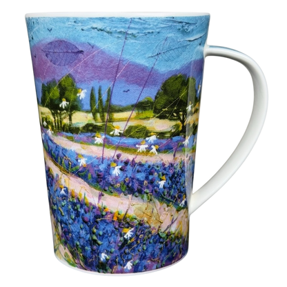 Bella Vista Deborah Phillips Mug Dunoon featuring a vibrant floral design and scenic landscape