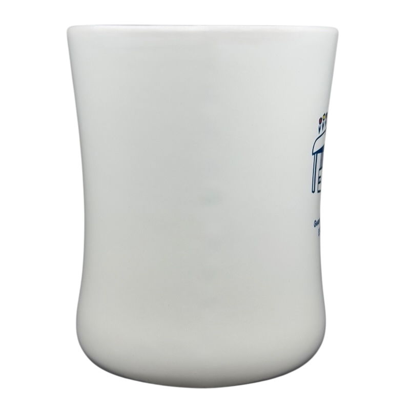 Dutch Bros Coffee Guaranteed To Satisfy Mug in a sleek white design for daily coffee enjoyment