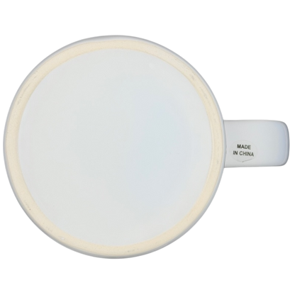 Bottom view of the Dutch Bros Coffee Guaranteed To Satisfy Mug showcasing its clean design and craftsmanship