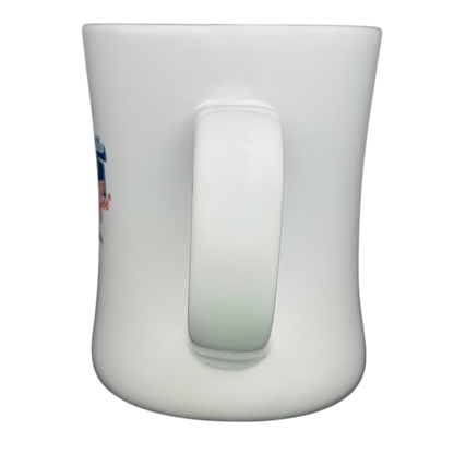 Dutch Bros Coffee Guaranteed To Satisfy Mug with a sturdy handle and glossy finish