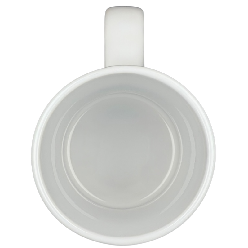 Dutch Bros Coffee Guaranteed To Satisfy Mug with a smooth white finish and spacious interior