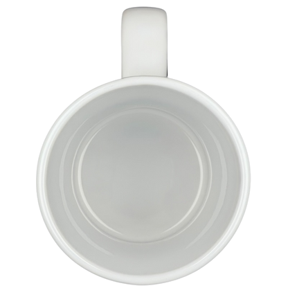 Dutch Bros Coffee Guaranteed To Satisfy Mug with a smooth white finish and spacious interior