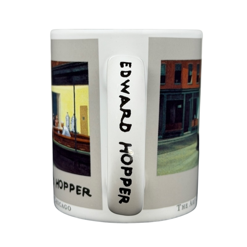 Edward Hopper Nighthawks mug featuring artwork with iconic diner scene and stylish design