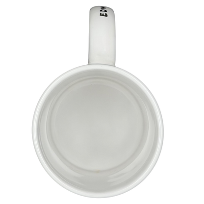 Inside view of Edward Hopper Nighthawks mug featuring a clean white design for art lovers