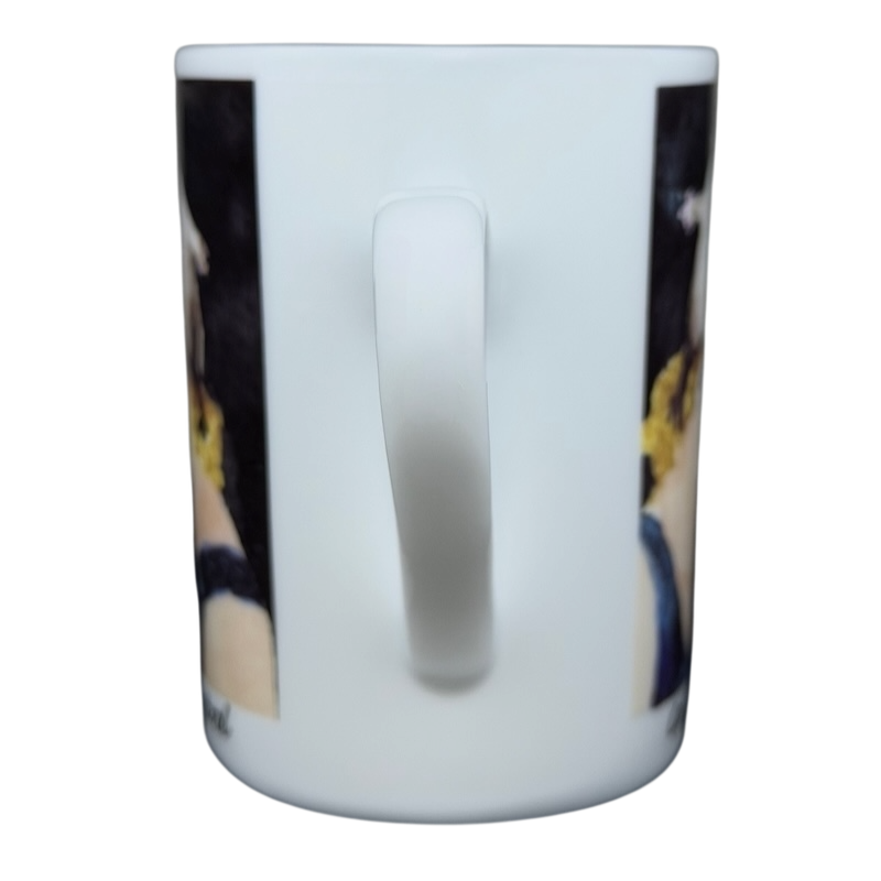 Erika Oller Cat In Control mug featuring a playful cat design and vibrant colors
