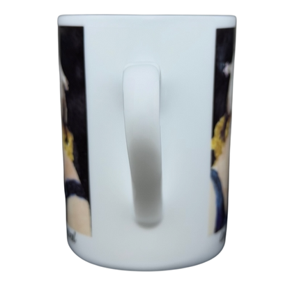 Erika Oller Cat In Control mug featuring a playful cat design and vibrant colors