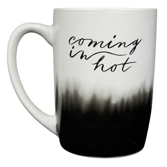 Ayesha Curry Coming In Hot FabFitFun Mug with a stylish black and white ombre design