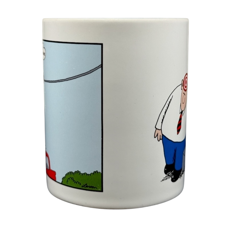 Far Side You Are Mine All Mine vintage mug featuring whimsical cartoon design by Gary Larson