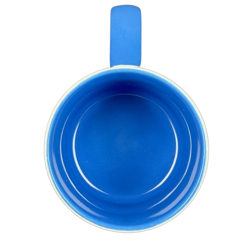 Far Side You Are Mine All Mine vintage mug in bright blue ceramic with a classic design