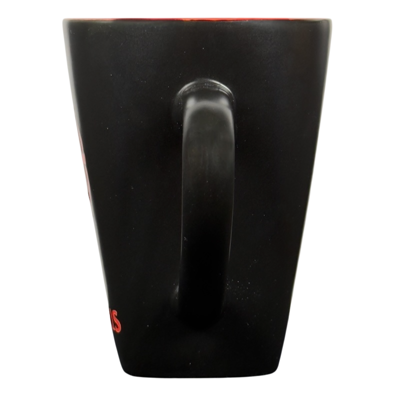 Sagittarius vintage zodiac Fisher mug black ceramic tall coffee mug with handle by Fisher Home Products