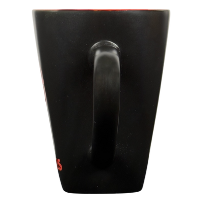 Sagittarius vintage zodiac Fisher mug black ceramic tall coffee mug with handle by Fisher Home Products