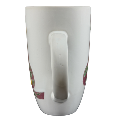 Floral Cat Silhouette Coffee Mug with Unique Design for Cat Lovers and Coffee Enthusiasts