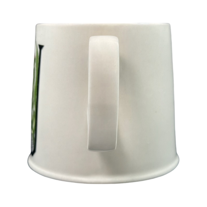 Side view of Florence Balducci Botanical Monogram Initial Mug Anthropologie with elegant handle design